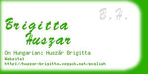 brigitta huszar business card