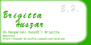 brigitta huszar business card